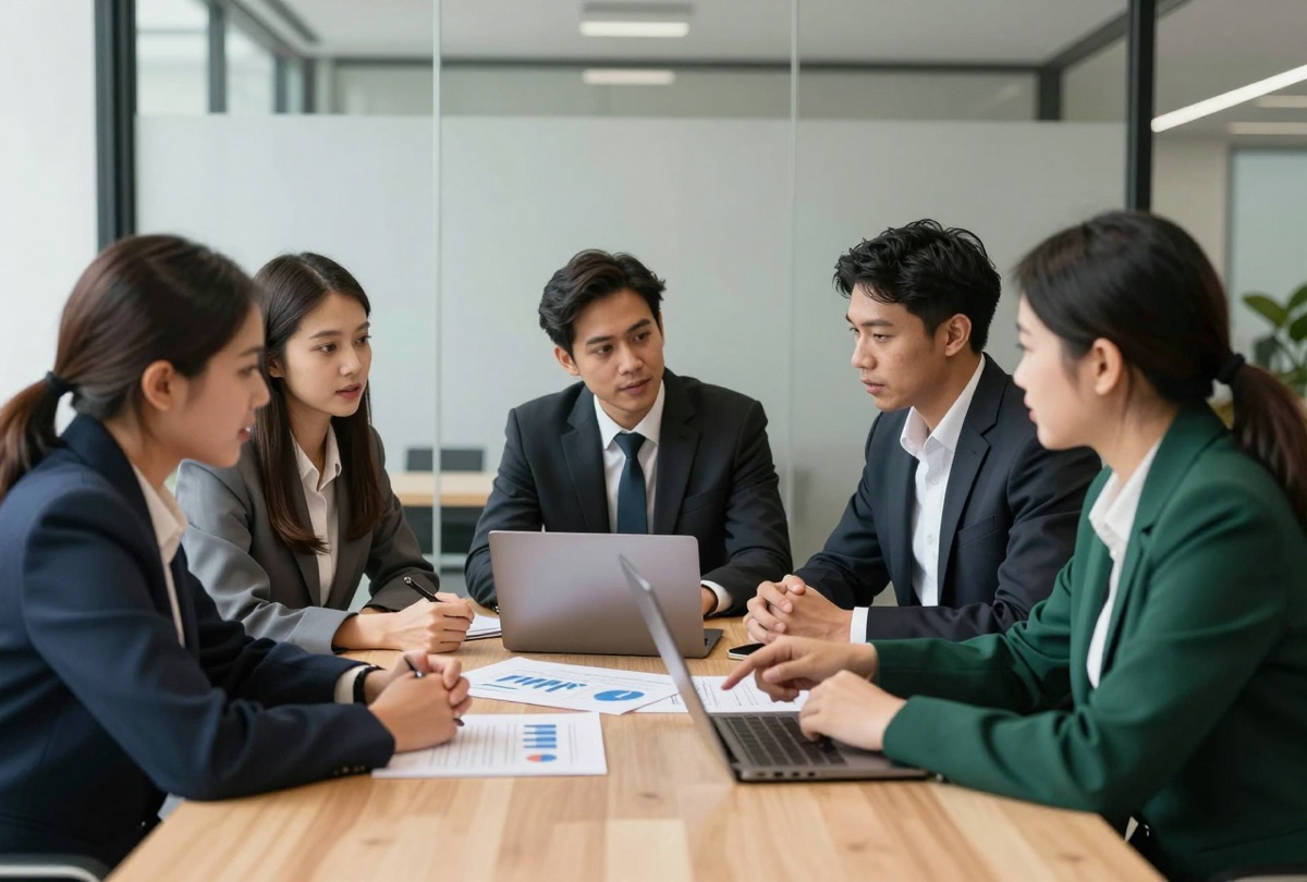 A team working through how a decision is actually made
